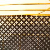 Perforated metal magazine rack 1950