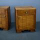 1940s pair of Art Deco bedside tables, Czechoslovakia