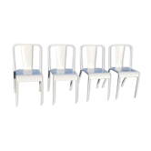 4 Tolix chairs by designer Xavier Pauchard model T37 1950