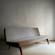 Teak daybed sofa by Gustaf Hiort Af Ornäs | Finland | 1950s
