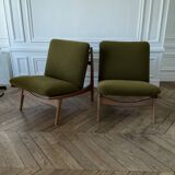 Pair of 790 armchairs by Joseph-André Motte, Steiner, 1960.