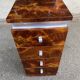 Commode loupe d'orme 1970 4 tiroirs