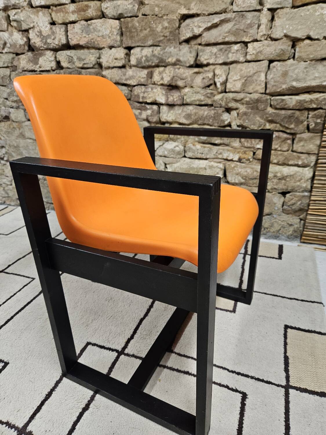 Set of 4 1970s Space Age armchairs