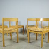AZS / Chaises de salle à manger vintage en chêne (6) / Gerard Geytenbeek / Pays-Bas, années 1960