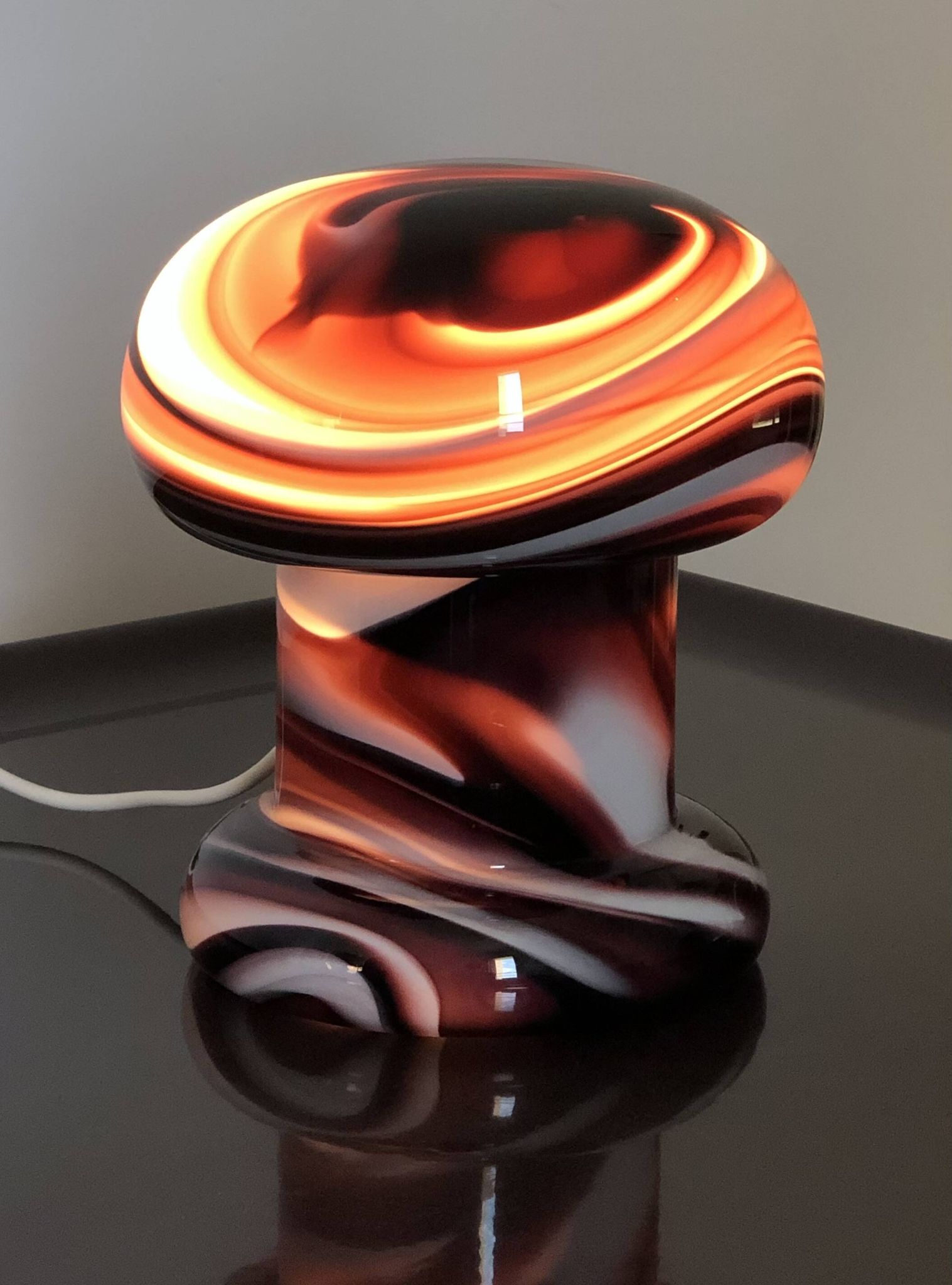 Lampe à poser en verre Murano par Carlo Moretti, Italie années 60