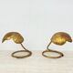 Pair of Mid-century table lamp leaf , 1970s