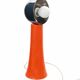 Space Age orange vintage lamp 1970 – lacquered metal & chrome