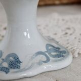 Large pedestal dish - Tircis model - Antique earthenware tableware set from Sarreguemines