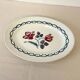 Oval plate with floral pattern - Digoin Sarreguemines - Cannes Collection