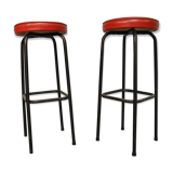 Lot of 2 red stools 50/60