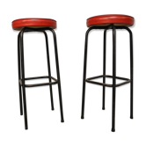 Lot of 2 red stools 50/60