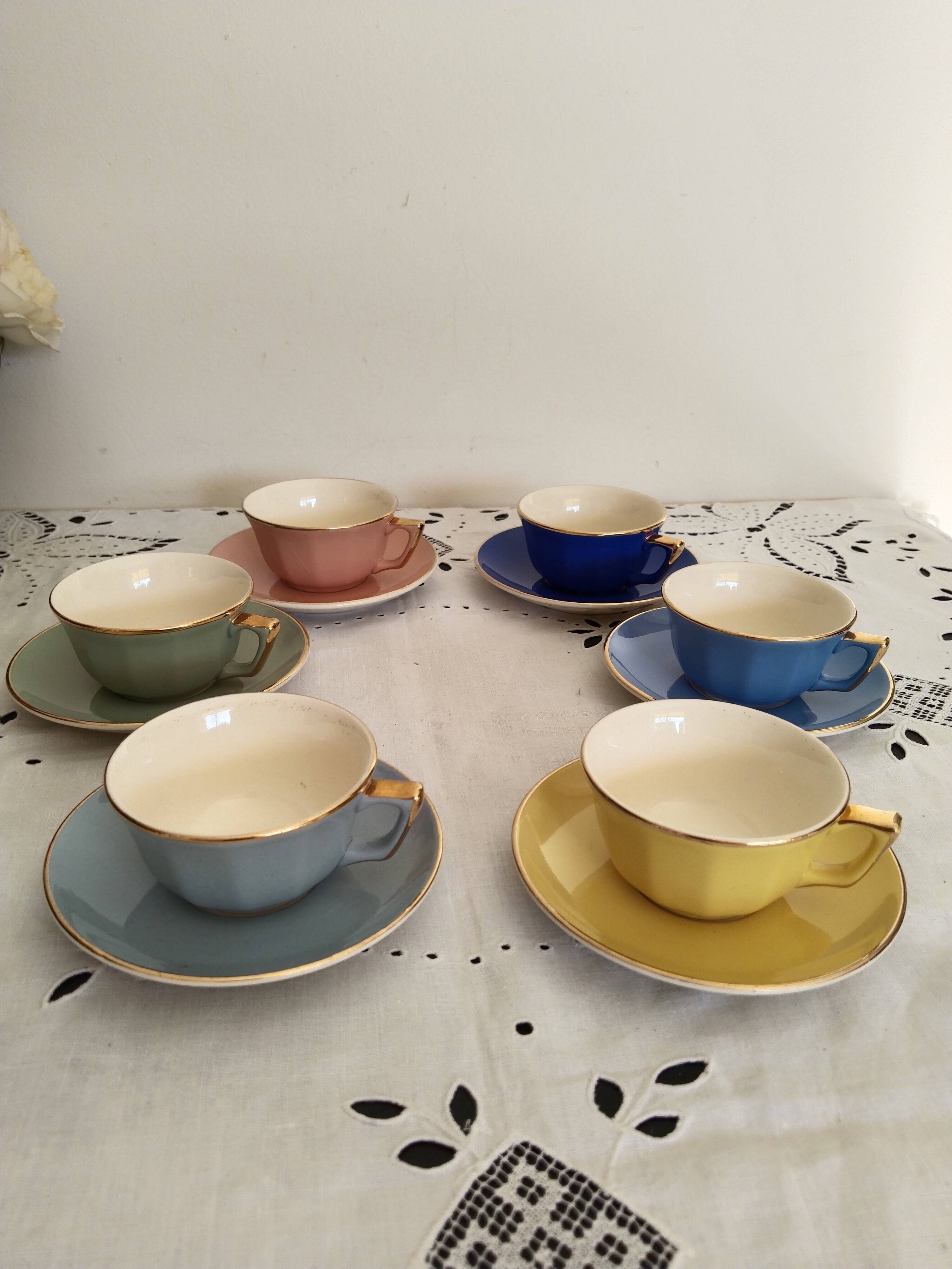Old Villeroy and Boch coffee service, vintage French