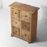Commode rustique d'art populaire, France années 1900