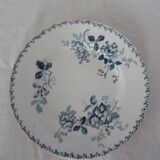 PLATE Saint Amand hamage faience old flowers ACACIA 299112