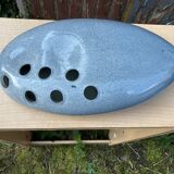 Pique glass flowers, hick double glass paste in the shape of a pebble