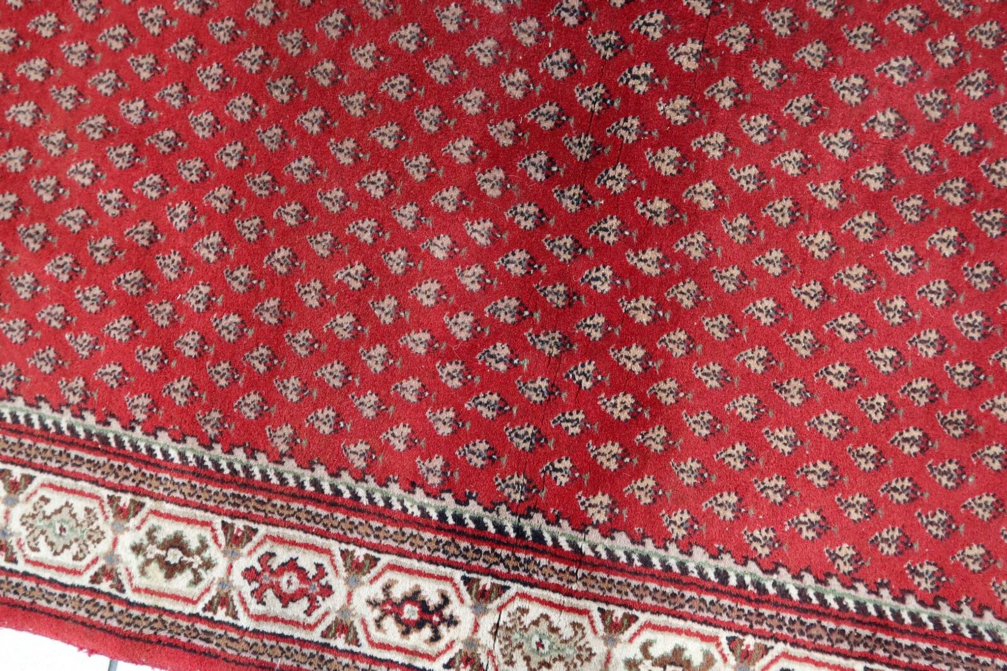 Tapis Seraband Vintage Fait Main en Laine – 92 x 161 cm- 1C941