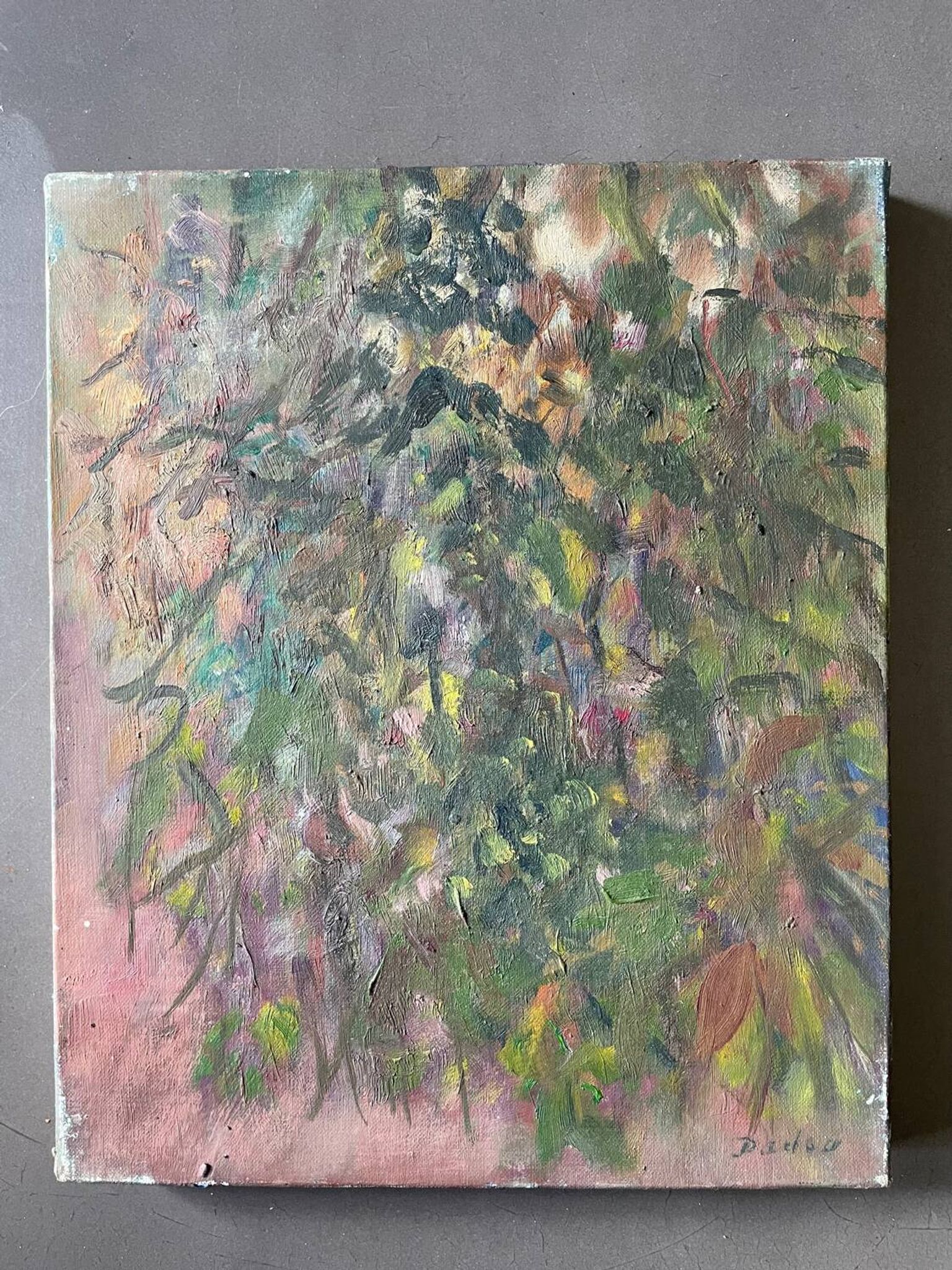 Tableau étude d’arbre vintage années 70