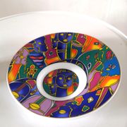 So French design saucer, décor of the Galion