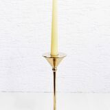 Scandinavian brass candle holder