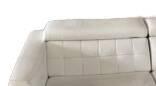 Leather sofa, white leather corner sofa