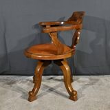 Fauteuil Pivotant en Noyer, époque Victorienne, Angleterre – 2ème partie XIXe
