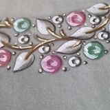 Original gouache from the 1930s, prototype of a unique jewel, New York jeweler, 24 x 28 cm