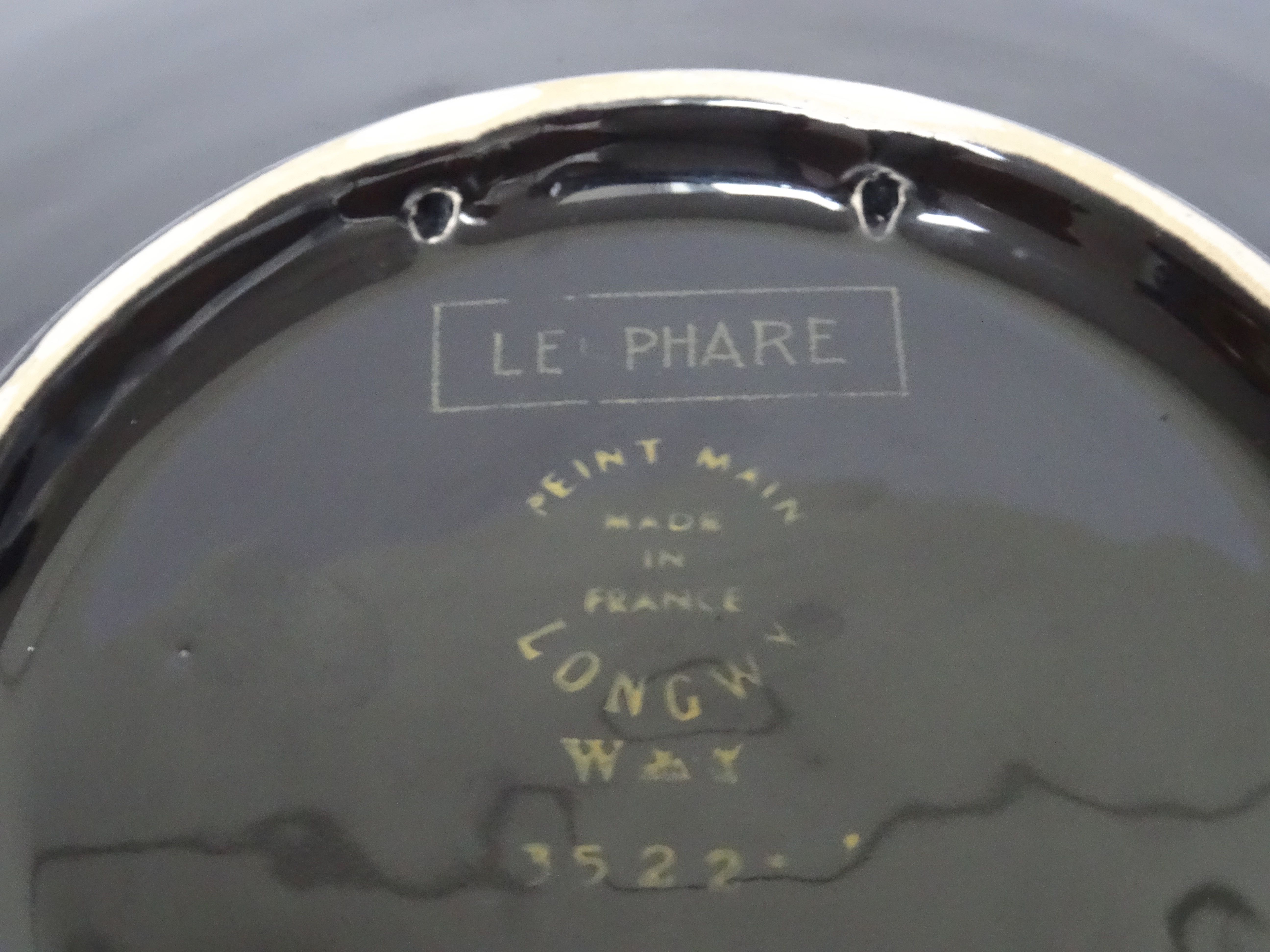 Decorative plate Le Phare Longwy