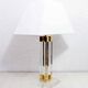 Plexiglas and brass table lamp, 1970s