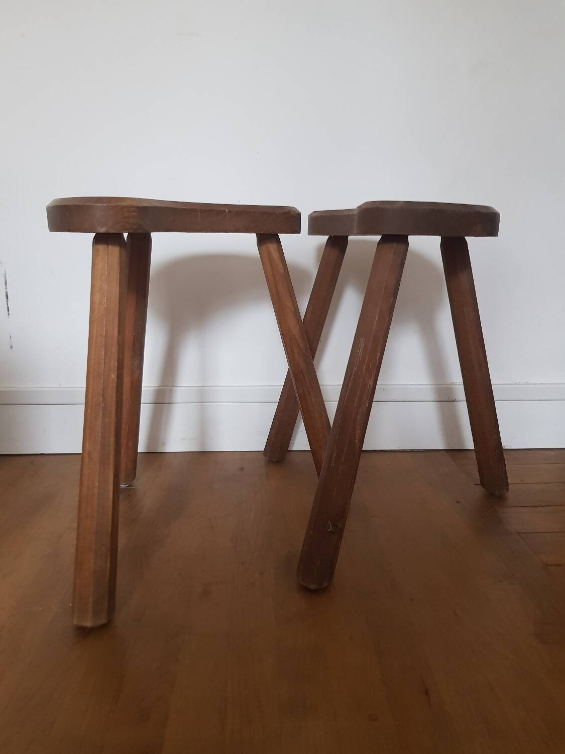 Set of 2 high vintage tripods