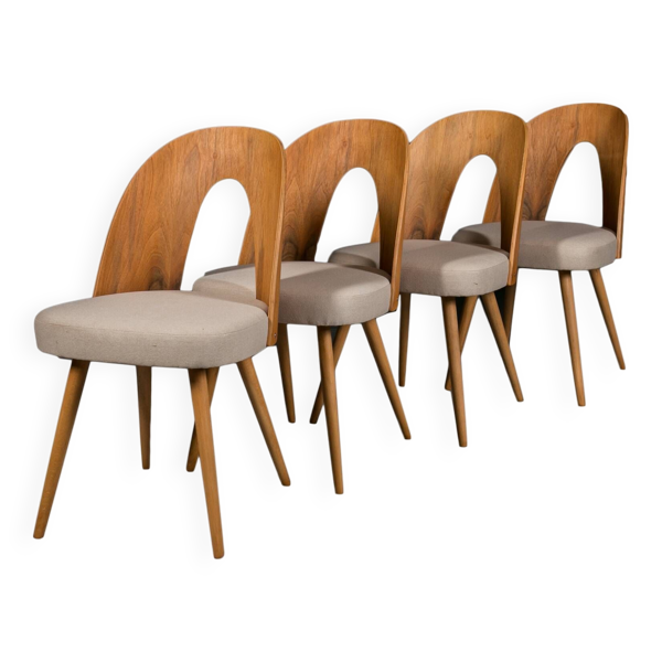 Set of 4 MidCentury Dining Chairs by A.Šuman,