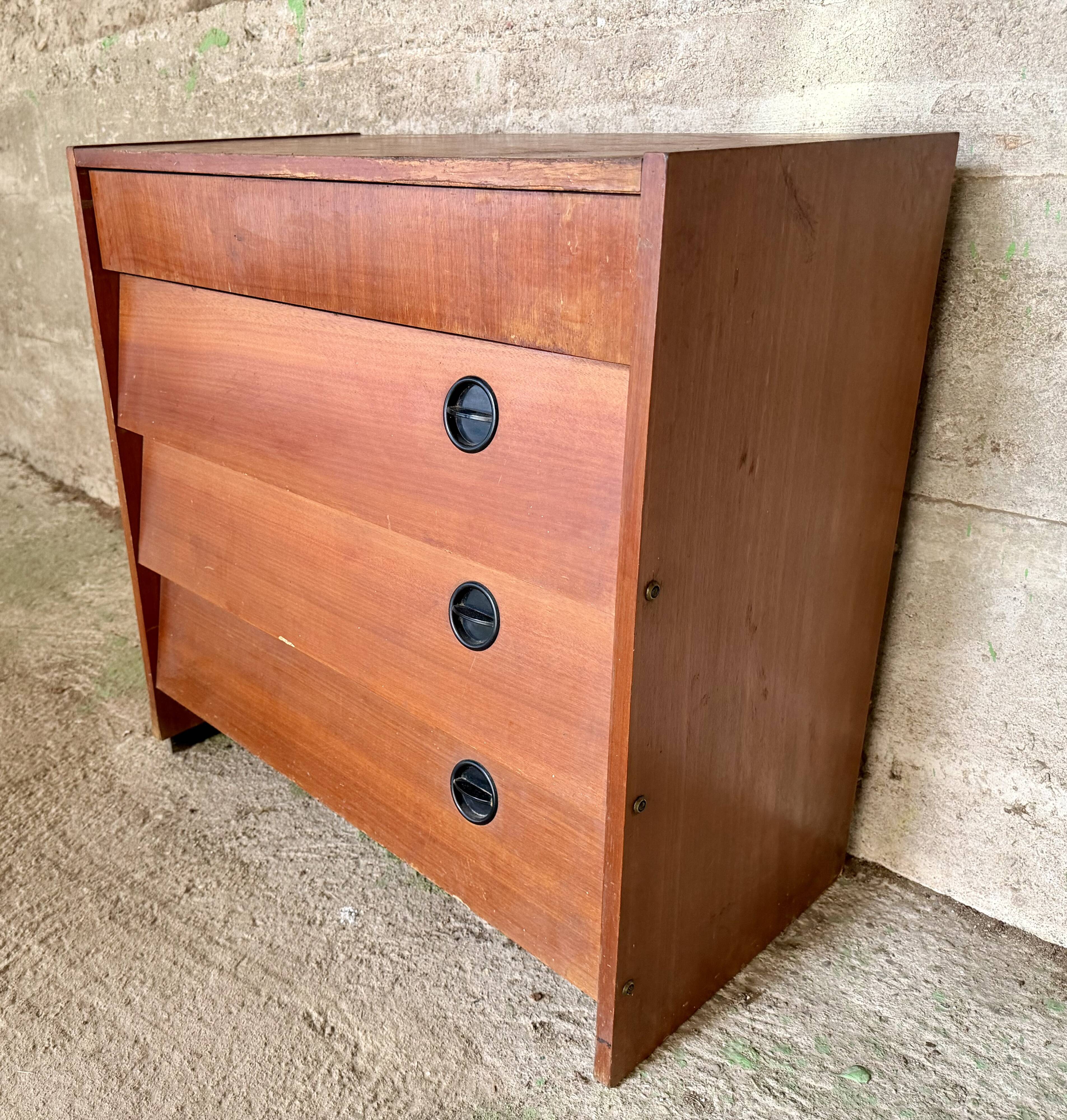 Vintage teak shoe cabinet – 1960s