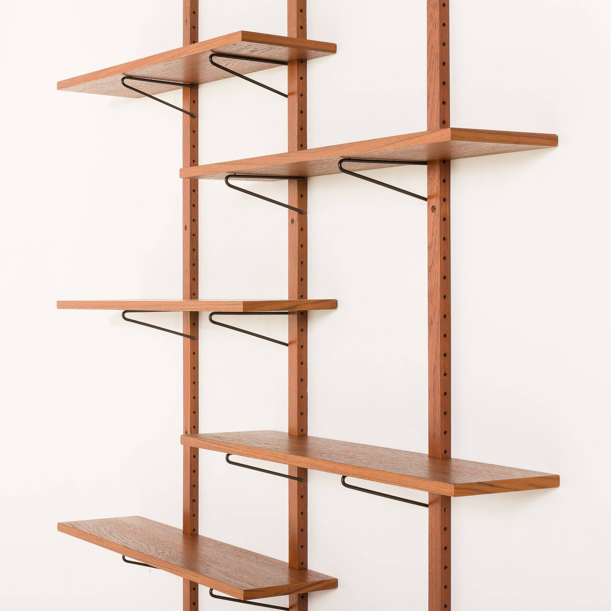 Scandinavian mid-century teak wall unit, Denmark 1970s