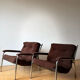 Lot of 2 vintage 1970s armchairs.