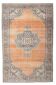 Tapis turc vintage vert et orange, 182 x 286 cm