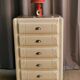 Chest of drawers vintage pietement "mustache"