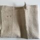 Raw hemp cloth table 19th L120cm