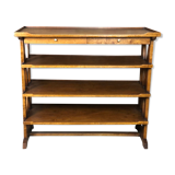 Service / storage furniture in solid walnut style Louis Philippe