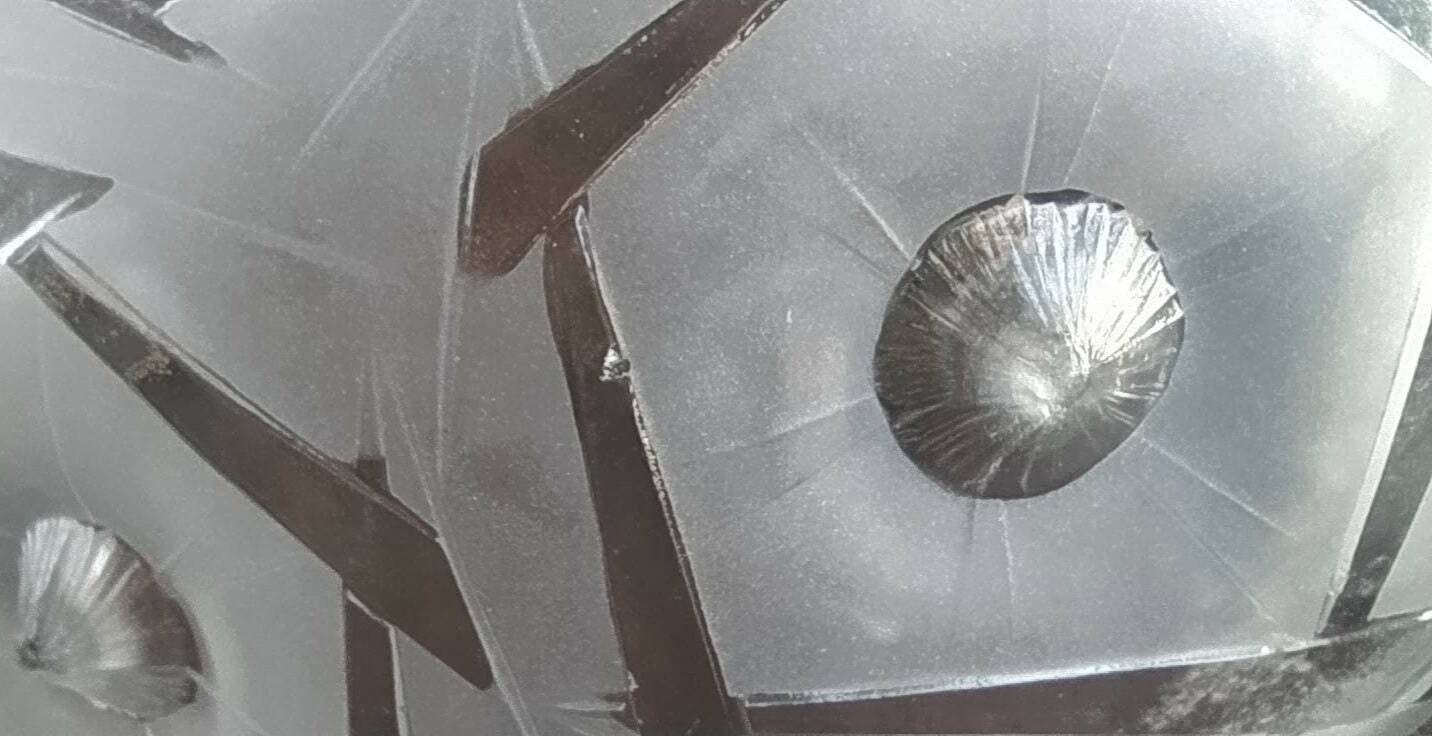 Suspension plate glass frosted 1920s 1930s