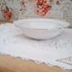 Plat rond creux petit modèle en porcelaine Kronester Bavaria blanche et liseré argenté