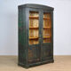 Vintage pine glass library, 1940's
