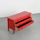 Commode laquée rouge Carlo De Carli pour Sormani, vers 1963