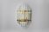 Venini wall lamp, murano triedri glass, italy, 1970