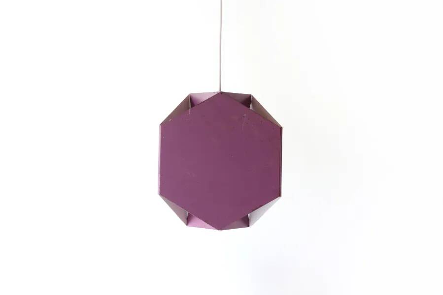 Purple Seks-Tre pendant lamp by Ole Panton for Lyfa, 1960s
