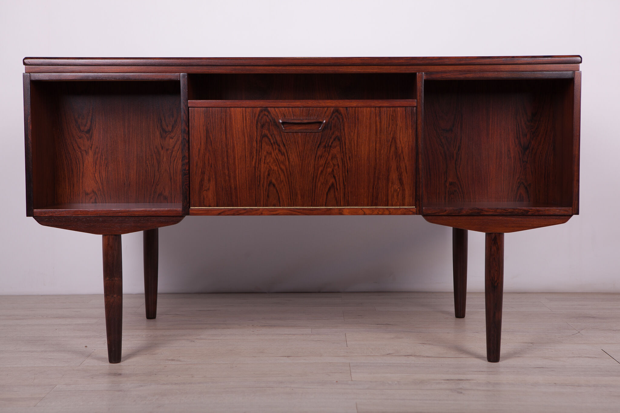 Rosewood desk by J. Svenstrup for A.P Mobler, 1960s