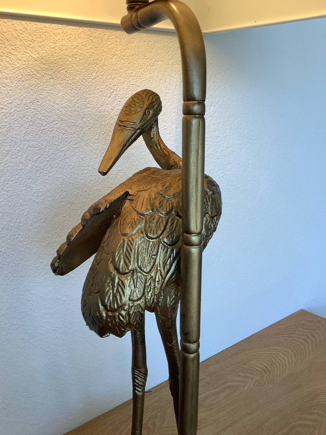 Heron lamp from the 70s by Maison Baguès