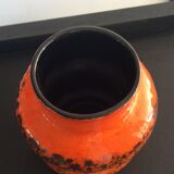 Scandinavian vase from the 60s in glazed ceramic