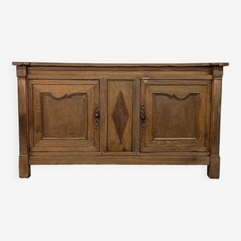 Old rustic 18th century oak buffet