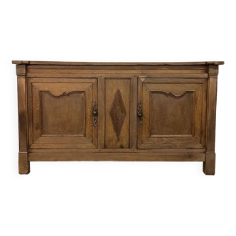 Old rustic 18th century oak buffet