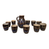 Ceramic cider/beer service - Art Deco - Zoller