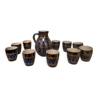 Ceramic cider/beer service - Art Deco - Zoller